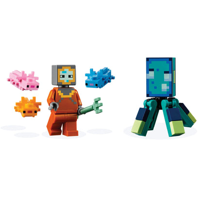 LEGO® Minecraft® The Guardian Battle (21180) Đồ Chơi Lắp Ráp Đại Dương LEGO LEGO - ảnh 2 - Building Sets