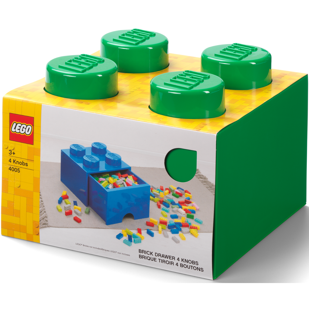 LEGO Brick Drawer 4 - Dark Green - Hộp Ngăn Kéo Lưu Trữ Hình Viên Gạch Lego - LEGO 40051734 - Hình ảnh sản phẩm