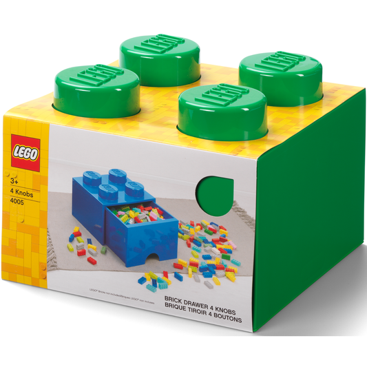 LEGO Brick Drawer 4 - Dark Green - Hộp Ngăn Kéo Lưu Trữ Hình Viên Gạch Lego - LEGO 40051734 - Hình ảnh sản phẩm