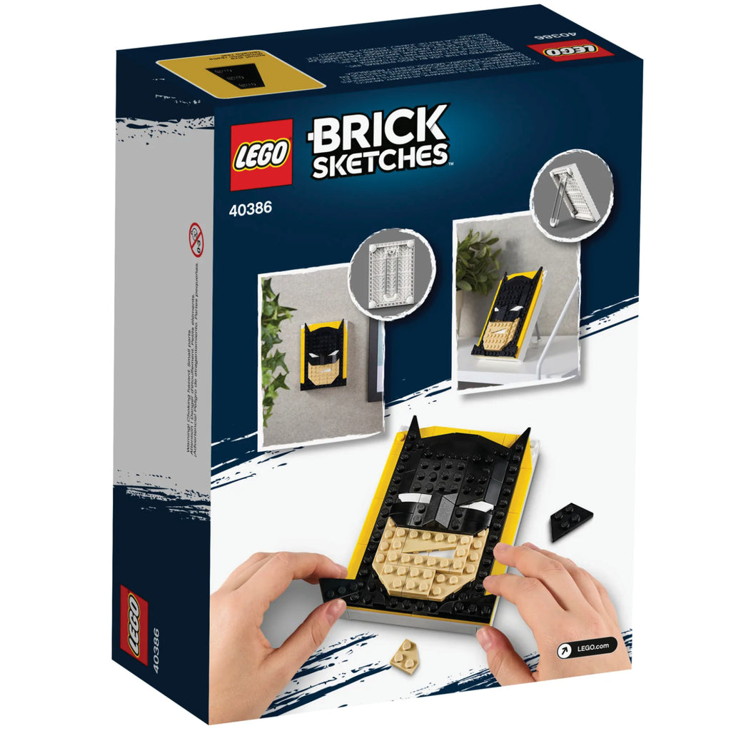 LEGO® Brick Sketches™ DC™ Batman™ - Bộ Lắp Ráp Chân Dung 3D Nghệ Thuật 40386 - LEGO - Hình ảnh bổ sung 6