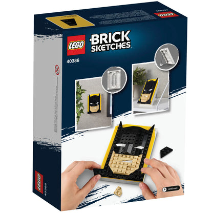 LEGO® Brick Sketches™ DC™ Batman™ - Bộ Lắp Ráp Chân Dung 3D Nghệ Thuật 40386 - LEGO - Hình ảnh bổ sung 6