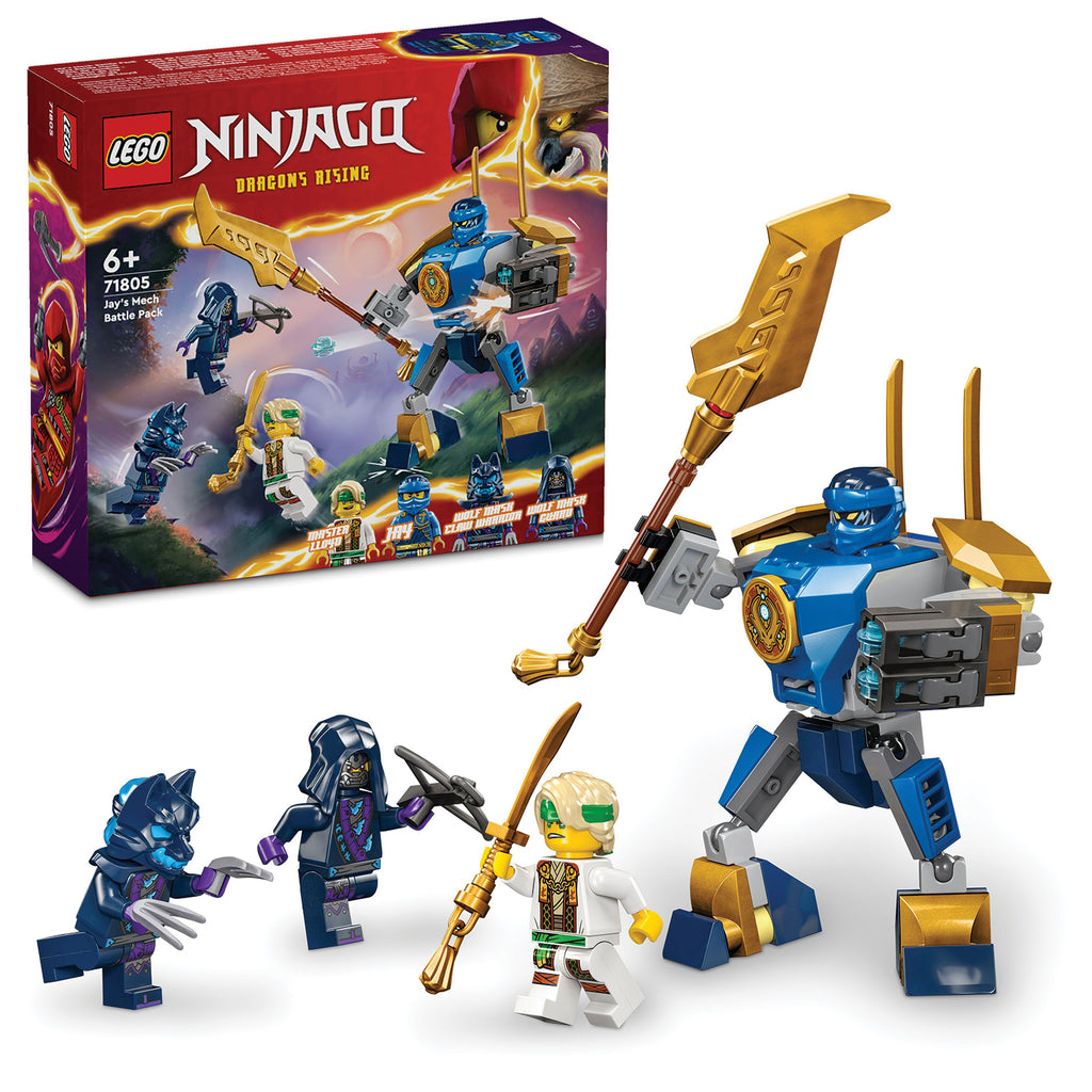 LEGO® NINJAGO® Jay’s Mech Battle Pack - Bộ Đồ Chơi Lắp Ráp Robot Ninja Jay (71805) LEGO - ảnh 1 - Building Sets