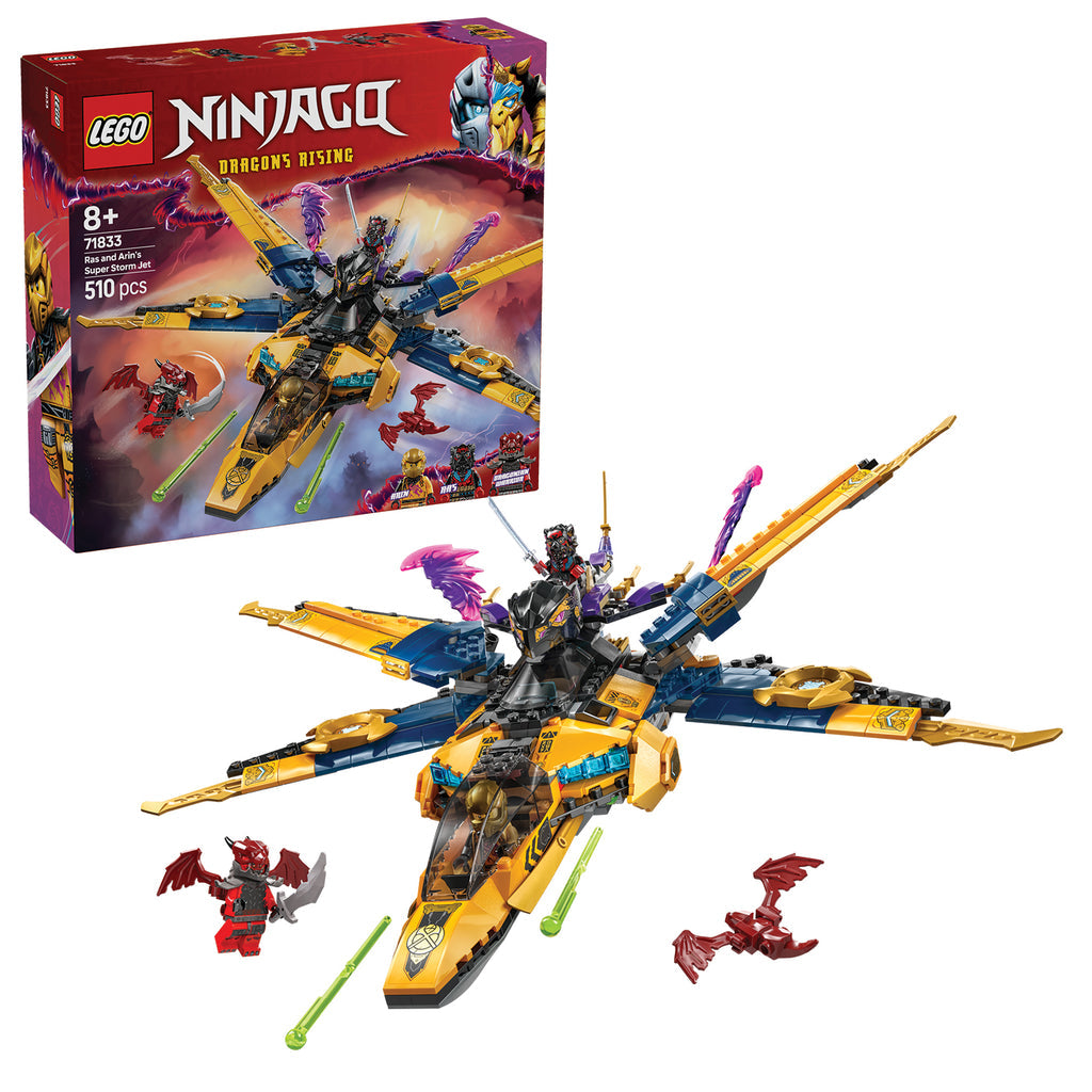 LEGO® NINJAGO® Ras and Arin’s Super Storm Jet - Bộ Lắp Ráp Siêu Phi Cơ Bão Tố 71833 LEGO - ảnh 2 - LEGO NINJAGO