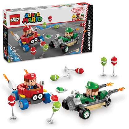 LEGO® Super Mario™: Mario Kart™ – Baby Mario vs. Baby Luigi - Bộ Đồ Chơi Lắp Ráp Xe Đua LEGO 72034