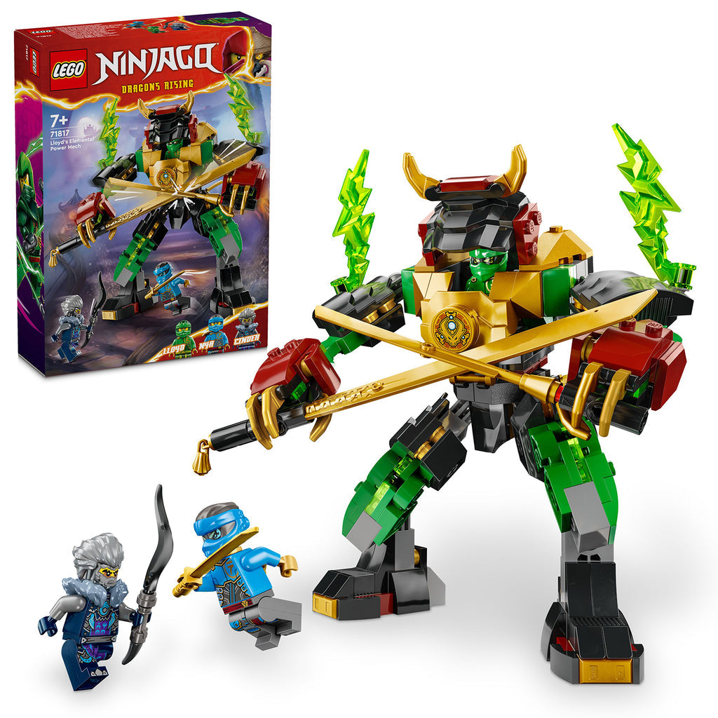 LEGO® NINJAGO® Lloyd's Elemental Power Mech - Robot Chiến Đấu Nguyên Tố Của Lloyd - LEGO 71817 LEGO® - ảnh 3 - LEGO NINJAGO