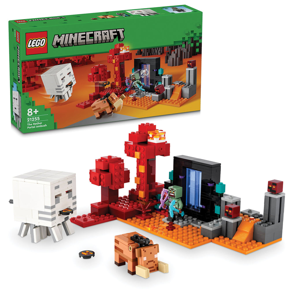 LEGO® Minecraft® The Nether Portal Ambush - Đồ Chơi Lắp Ráp Cổng Nether (21255) LEGO - ảnh 2 - Lego Sets