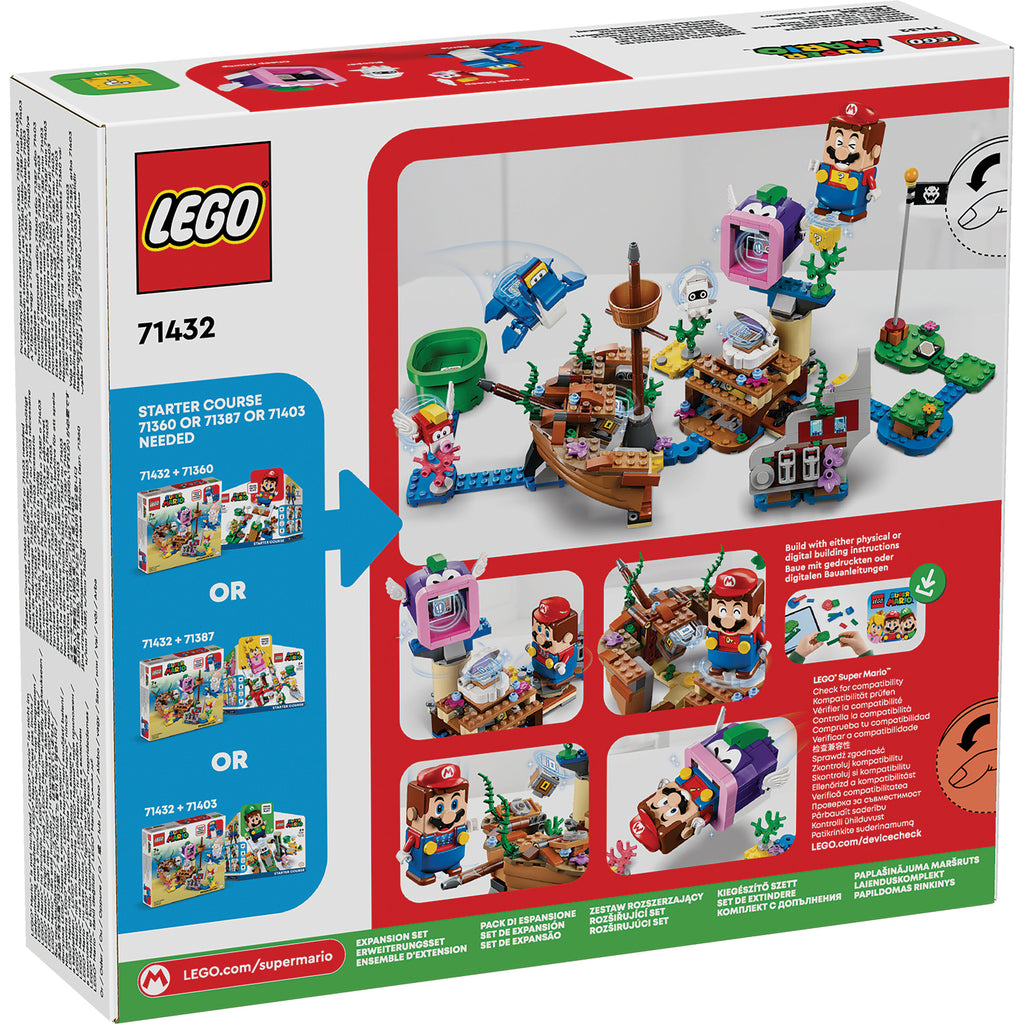 LEGO® Super Mario™ Dorrie's Sunken Shipwreck Adventure Expansion Set - Bộ Mở Rộng Cuộc Phiêu Lưu Xác Tàu Đắm Của Dorrie - LEGO 71432