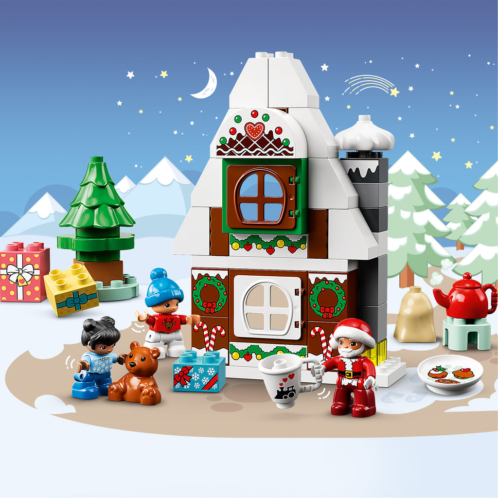 LEGO® DUPLO™ Santa's Gingerbread House - Đồ chơi lắp ráp Ngôi Nhà Bánh Gừng Giáng Sinh LEGO 10976 - Hình ảnh bổ sung 9