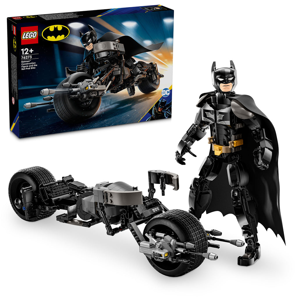 LEGO® DC Batman™: Batman Construction Figure & the Bat-Pod Bike - Mô Hình Lắp Ráp Siêu Anh Hùng Batman & Xe Bat-Pod - LEGO 76273 - Hình ảnh bổ sung 8
