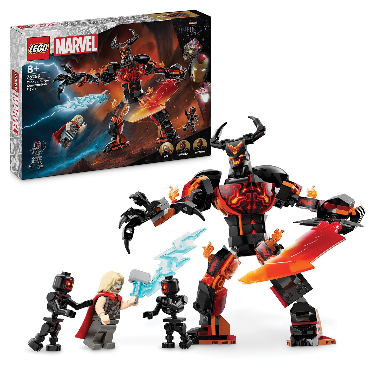 LEGO® Marvel Thor vs. Surtur Construction Figure - Đồ Chơi Lắp Ráp Mô Hình Siêu Anh Hùng LEGO 76289 LEGO - ảnh 1 - LEGO Const