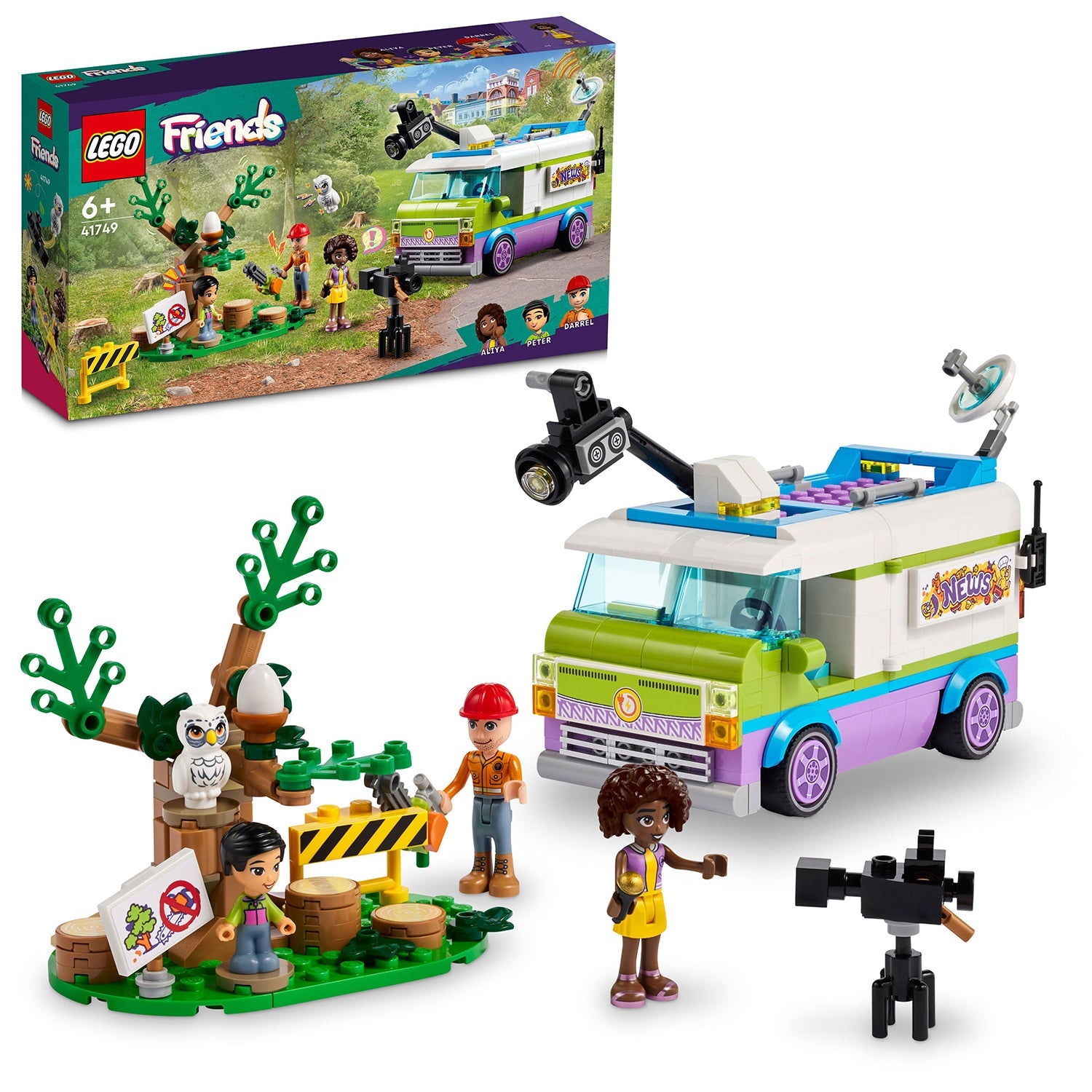 LEGO® Friends™ Newsroom Van - Bộ Đồ Chơi Xe Tin Tức - 41749 LEGO - ảnh 1 - Building Sets