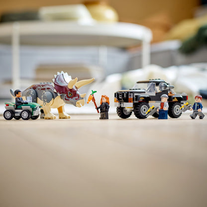 LEGO® Jurassic World Triceratops Pickup Truck Ambush - Bộ Lắp Ráp Xe Bán Tải Phục Kích Khủng Long - LEGO 76950 - Hình ảnh bổ sung 6