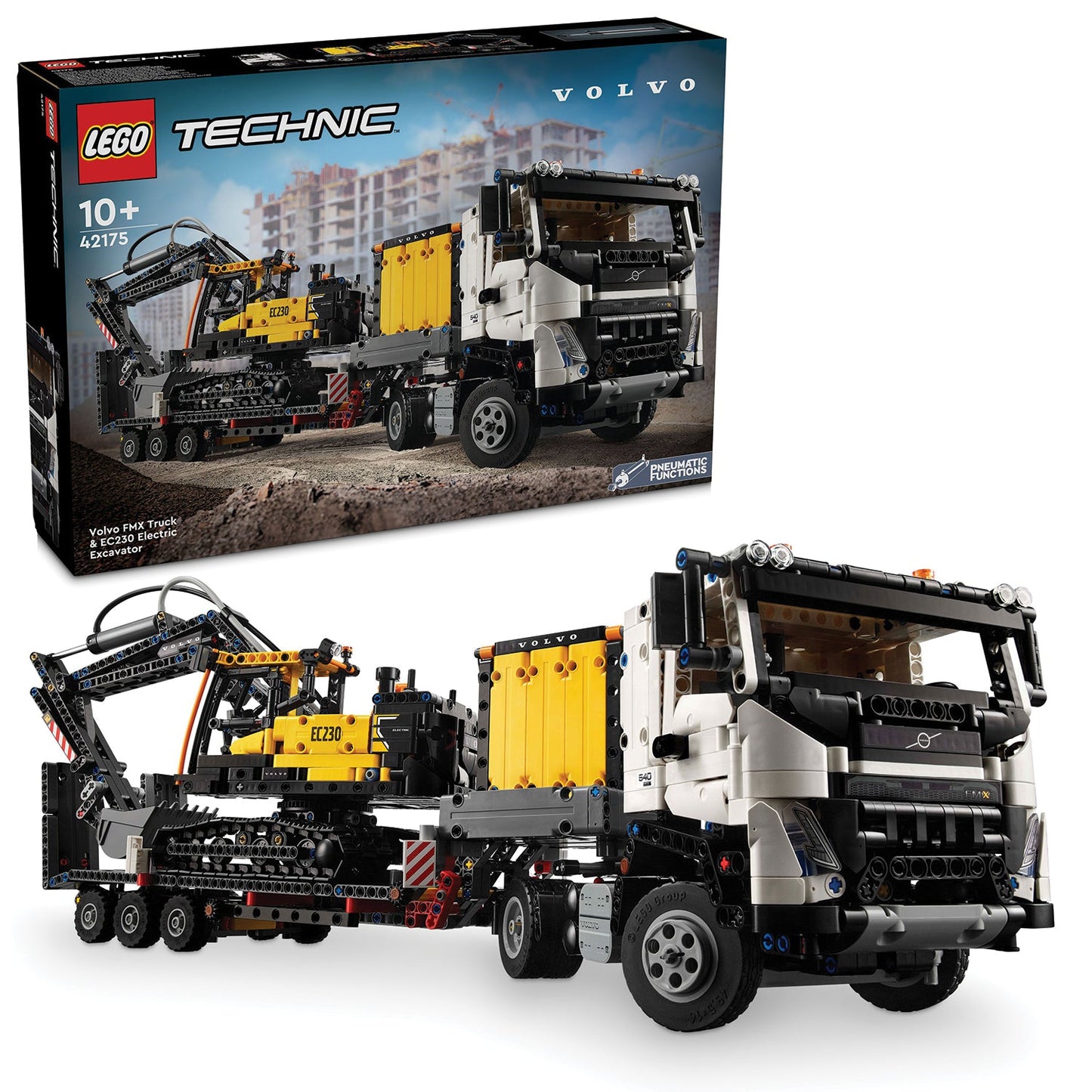 LEGO® Technic™ Volvo FMX Truck & EC230 Electric Excavator - Bộ Đồ Chơi Lắp Ráp Xe Tải & Máy Xúc Volvo 42175 LEGO - ảnh 4 - LE