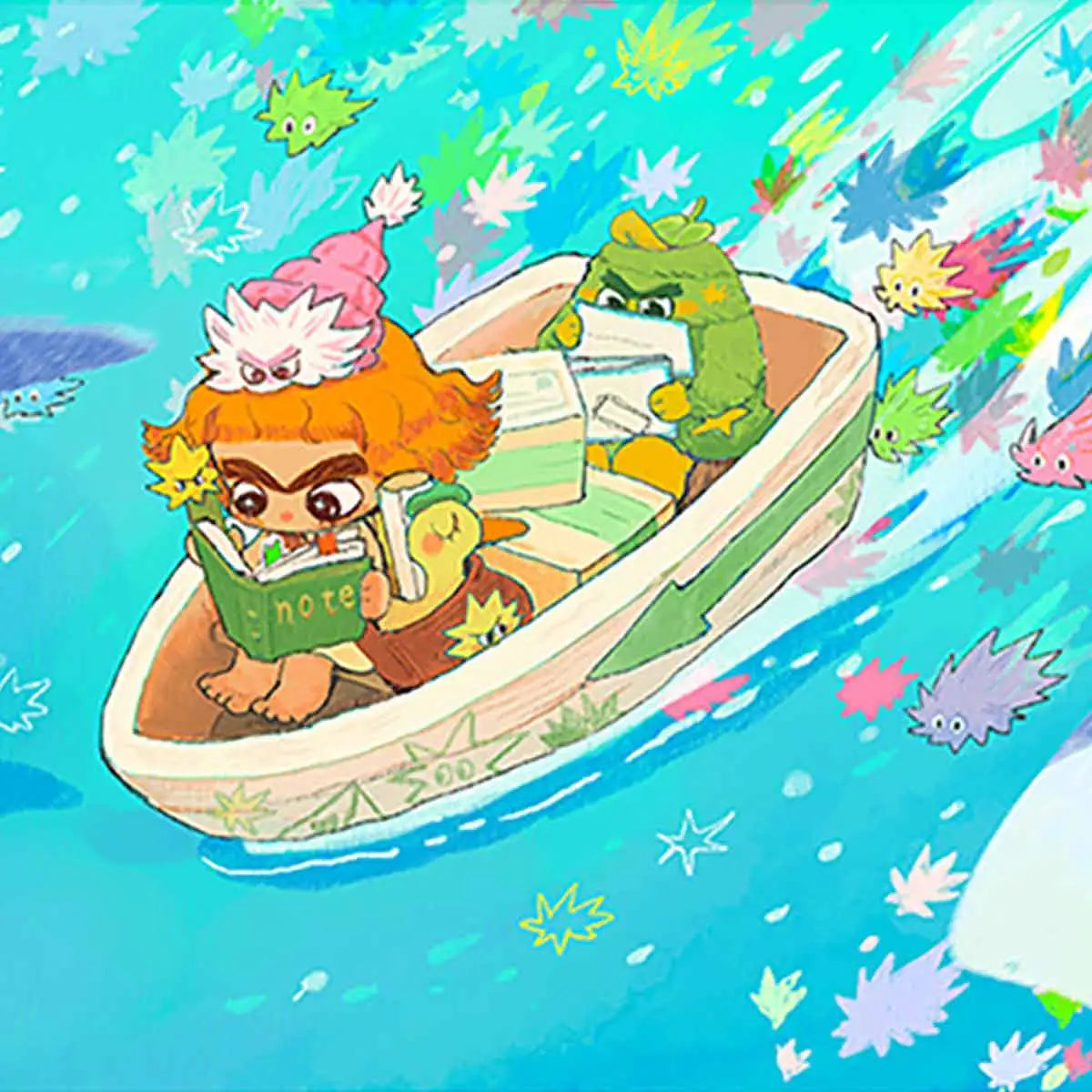 CICILU HUGGY DUCKY PLUSH KEYCHAIN - Móc khóa gấu bông Blind Box - 52TOYS