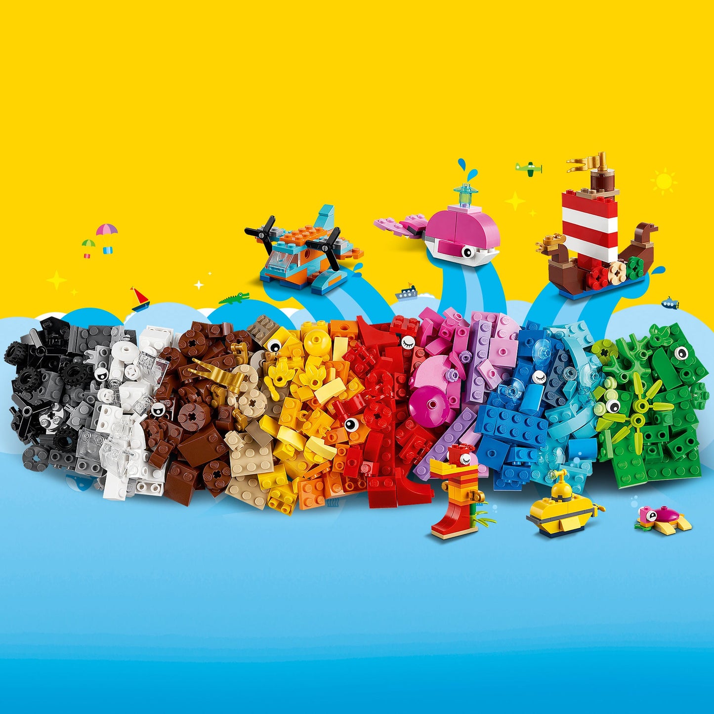 LEGO® Classic Creative Ocean Fun - Bộ đồ chơi lắp ráp Sáng tạo Đại dương - LEGO 11018 LEGO - ảnh 1 - Lego
