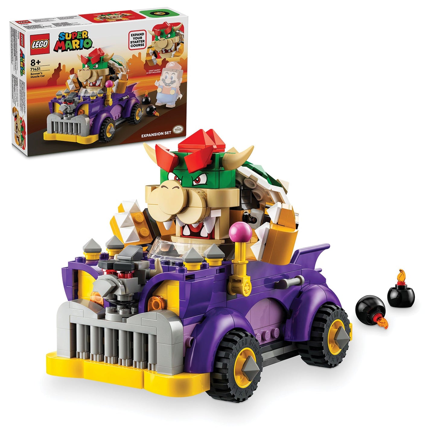 LEGO® Super Mario™ Bowser’s Muscle Car Expansion Set - Đồ Chơi Lắp Ráp Xe Cơ Bắp Bowser (71431) LEGO - ảnh 2 - LEGO