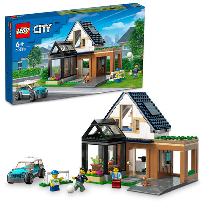 LEGO® City Family House and Electric Car - Mô Hình Ngôi Nhà Gia Đình Và Xe Điện LEGO City 60398 LEGO - ảnh 4 - Lego