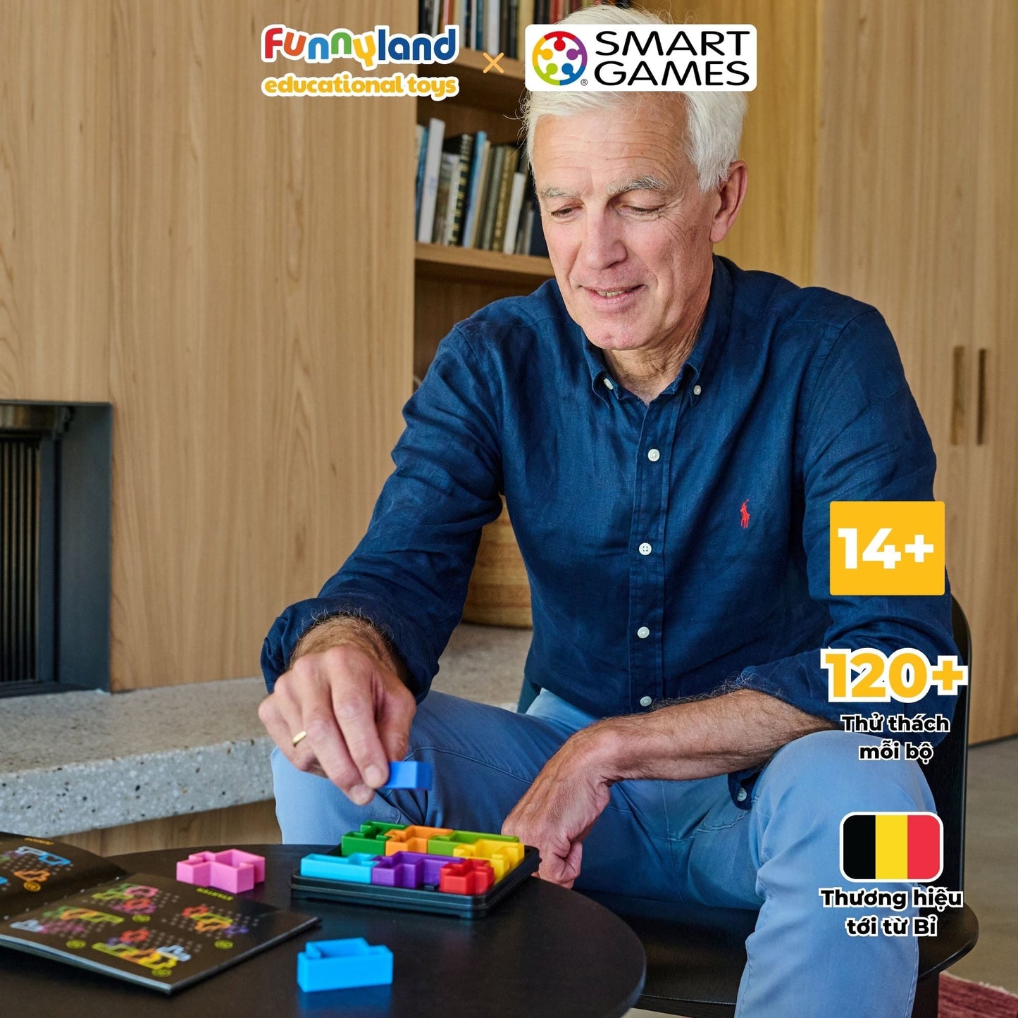 Đồ chơi trí tuệ Smartgames thử thách IQ Deluxe - Square