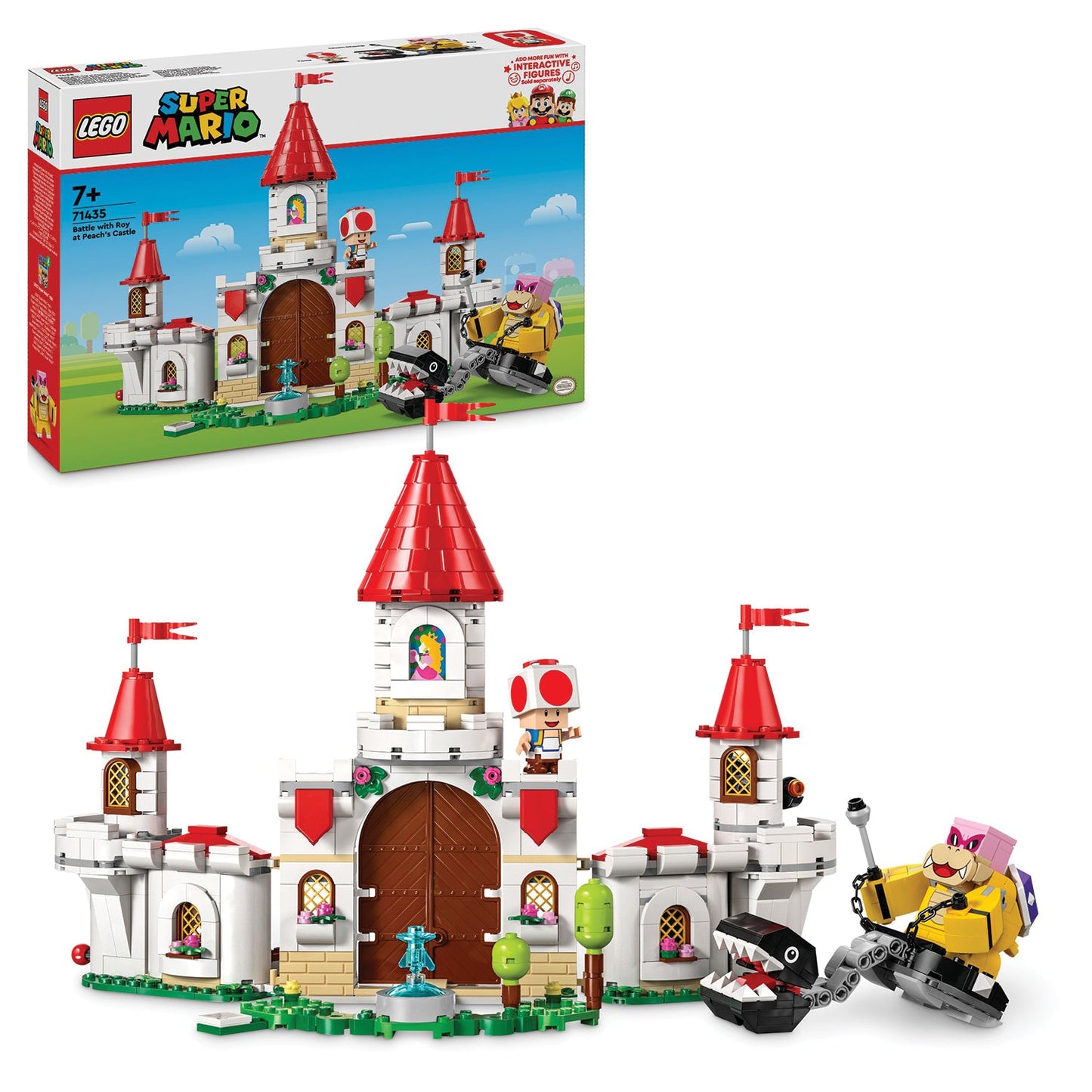 LEGO® Super Mario™ Battle with Roy at Peach’s Castle - Bộ đồ chơi lắp ráp Lâu đài của Công chúa Peach 71435 - LEGO