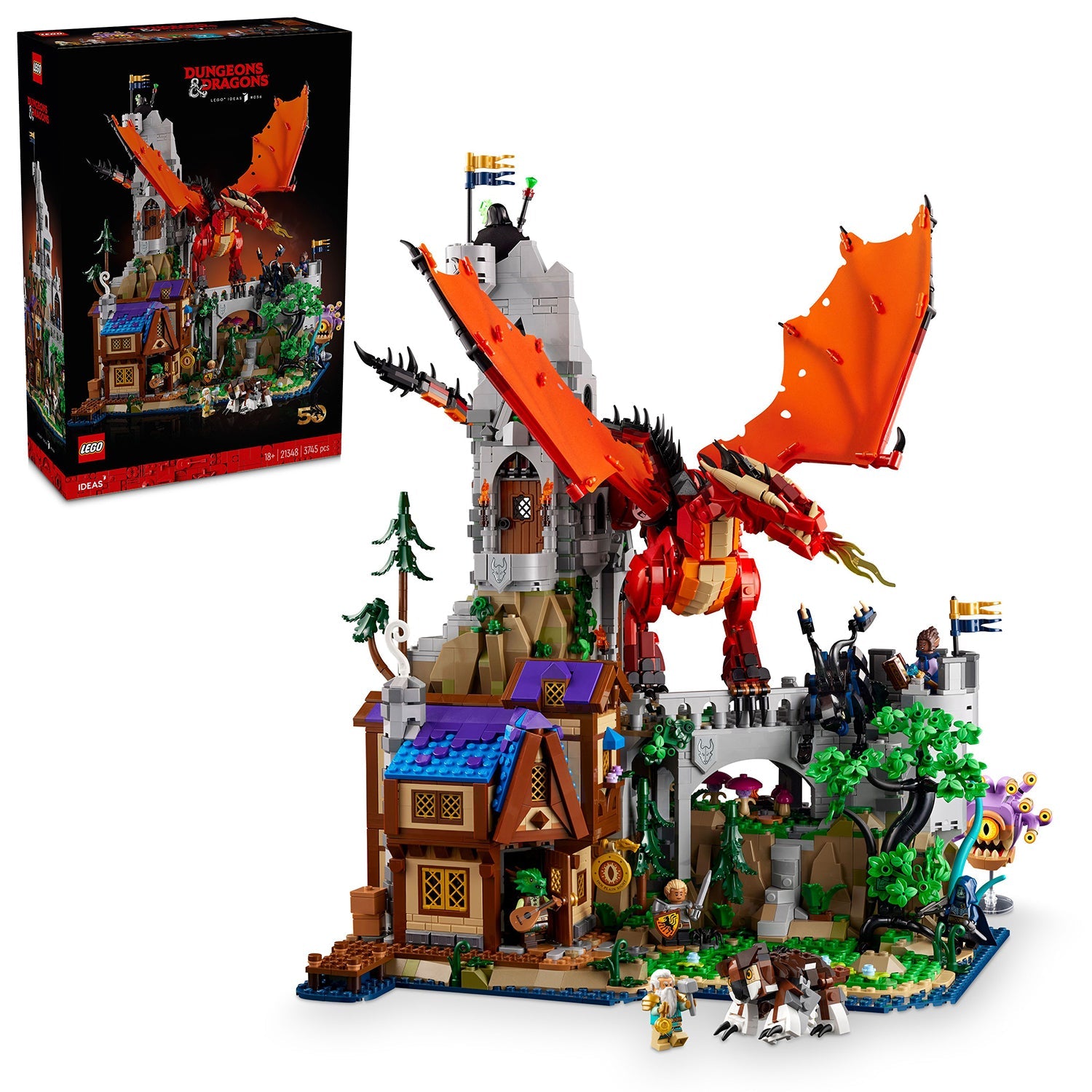 LEGO® Ideas Dungeons & Dragons: Red Dragon’s Tale - Bộ Lắp Ráp Thế Giới Fantasy - LEGO 21348 LEGO - ảnh 3 - Lego