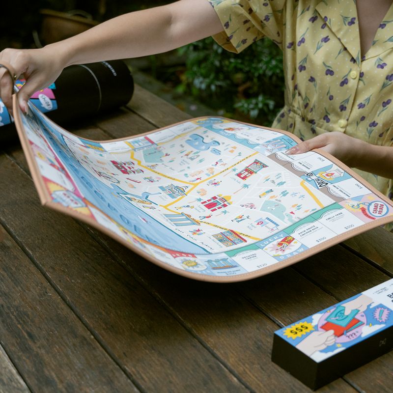 Cờ tỷ phú Singapore - Singanopoly Canvas