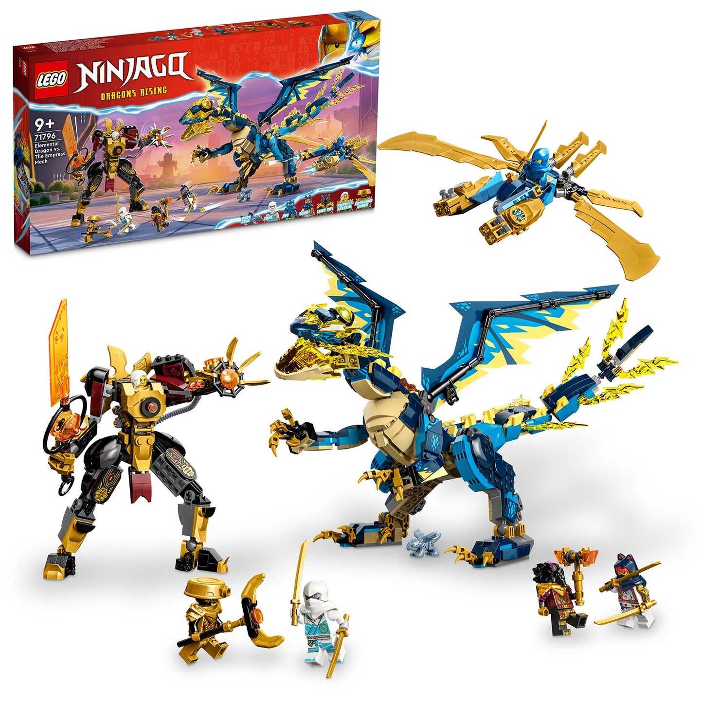 LEGO® NINJAGO® Elemental Dragon vs. The Empress Mech 71796 - Bộ Lắp Ráp Rồng Và Robot Chiến Đấu LEGO LEGO - ảnh 2 - Lego