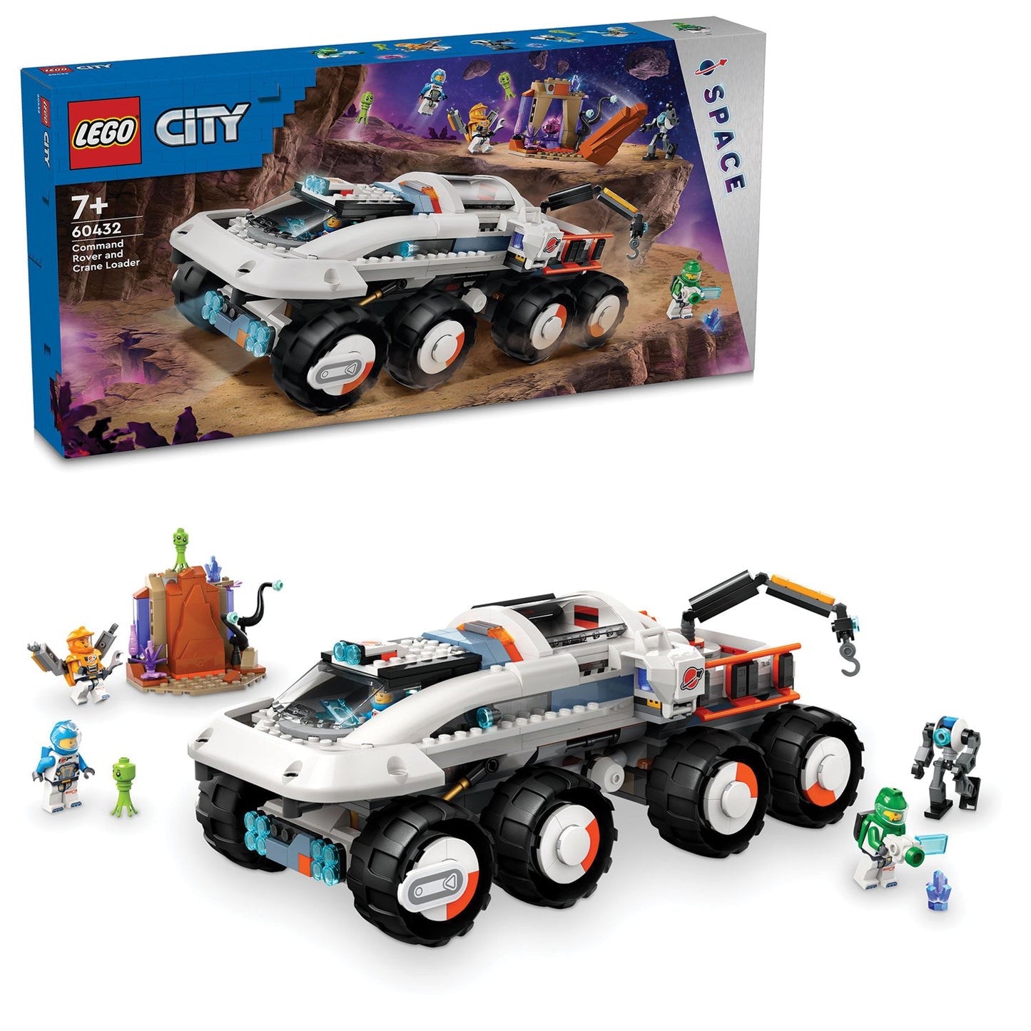 LEGO® City Command Rover and Crane Loader - Xe Rover Chỉ Huy và Cần Cẩu Thám Hiểm Không Gian - LEGO 60432 LEGO - ảnh 2 - Lego