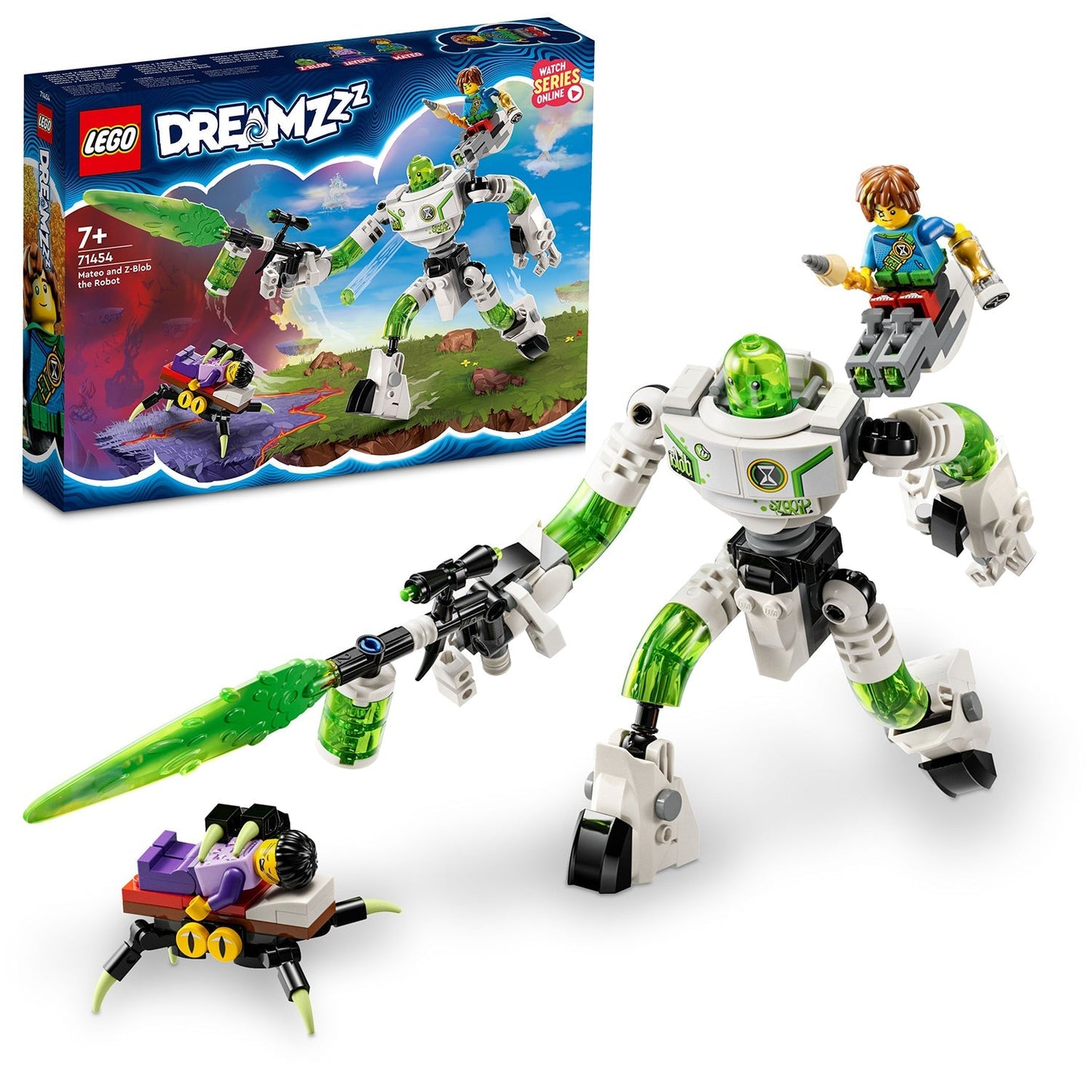 LEGO® DREAMZzz™ Mateo and Z-Blob the Robot - Bộ Đồ Chơi Lắp Ráp Robot Z-Blob 71454 LEGO - ảnh 3 - Building Sets