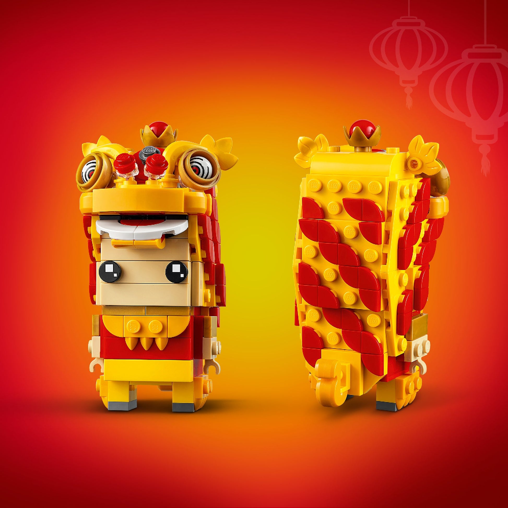 LEGO® BrickHeadz™ Lion Dance Guy - Mô hình Múa Lân Tết Nguyên Đán - LEGO 40540 - Hình ảnh bổ sung 6