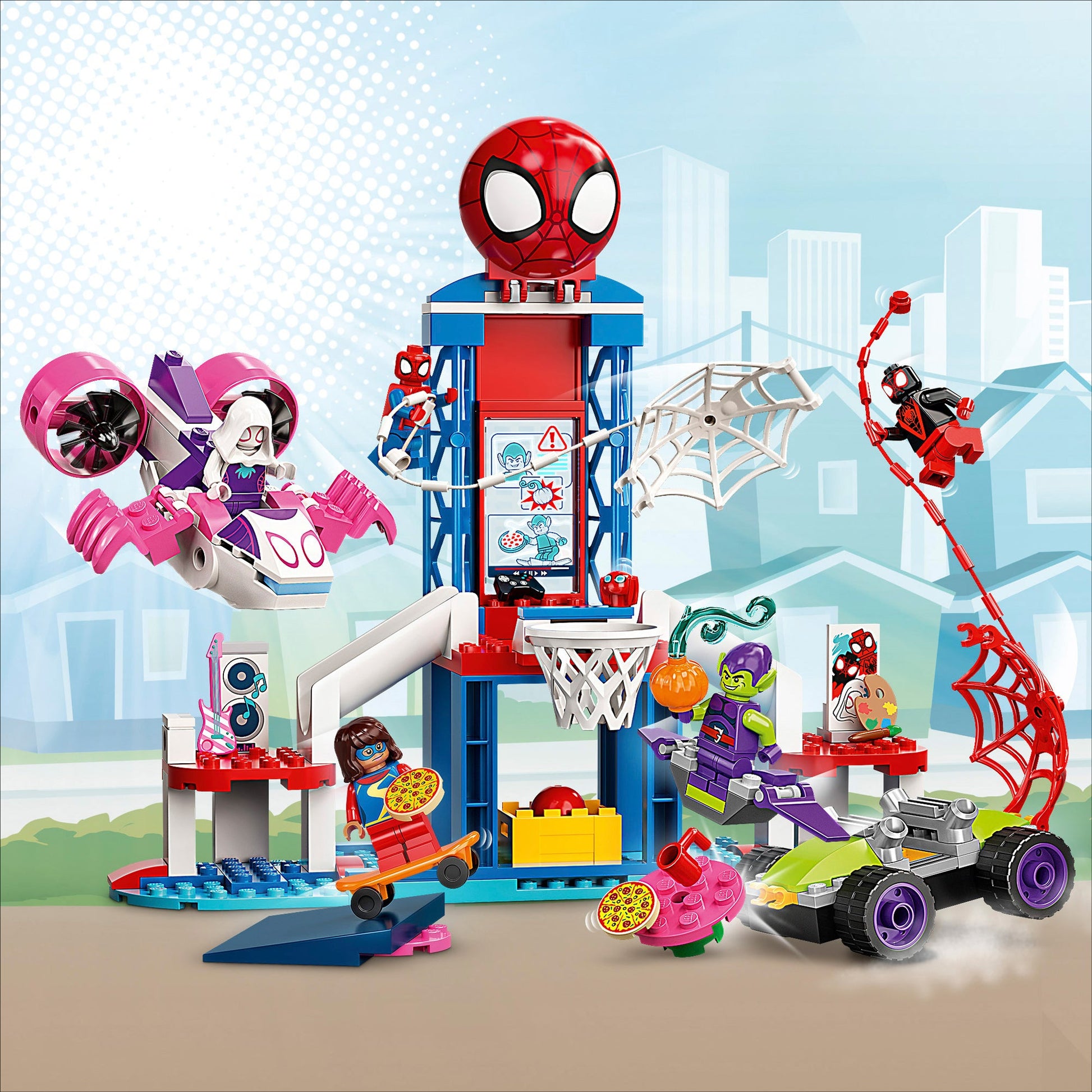 LEGO® Marvel Spider-Man Webquarters Hangout - Đồ Chơi Lắp Ráp Trụ Sở Nhện - LEGO 10784 - Hình ảnh bổ sung 9