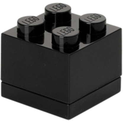 LEGO Mini Box 4 - Black | Hộp Đựng Đồ Mini Hình Viên Gạch | LEGO - Hình ảnh sản phẩm