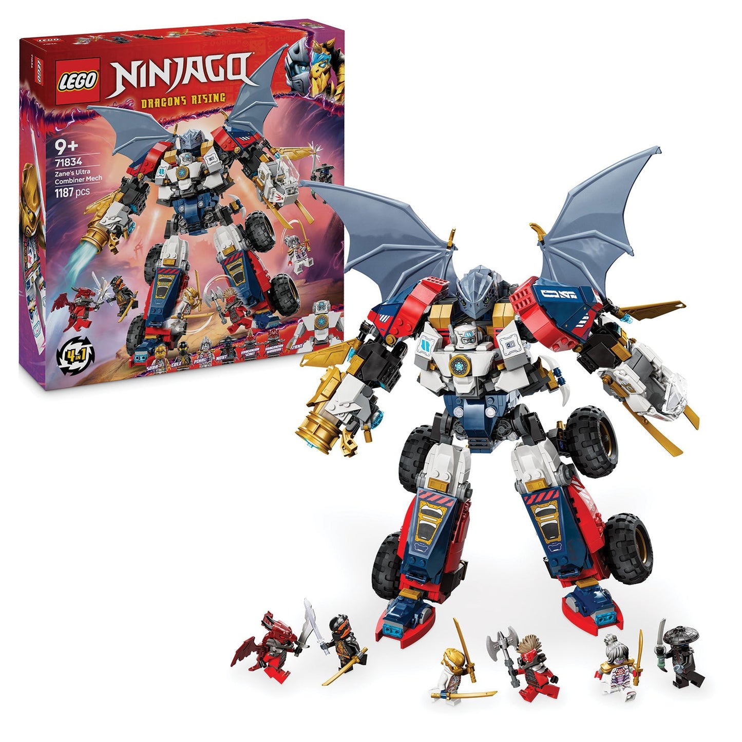 LEGO® NINJAGO® Zane’s Ultra Combiner Mech - Bộ Lắp Ráp Chiến Giáp Kết Hợp Siêu Cấp - LEGO 71834 - Hình ảnh bổ sung 9