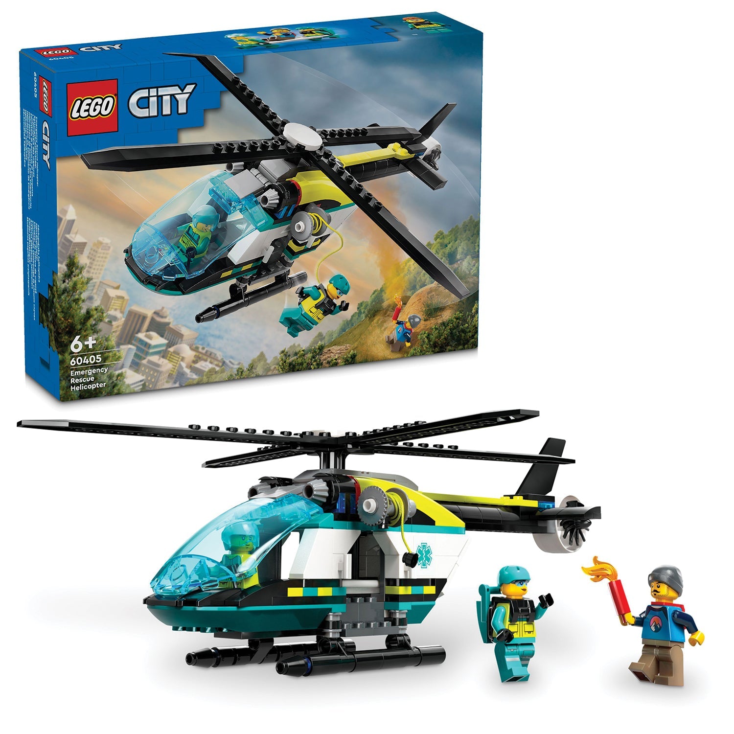 LEGO® City Emergency Rescue Helicopter - Trực Thăng Cứu Hộ Khẩn Cấp - LEGO 60405 LEGO - ảnh 3 - LEGO City