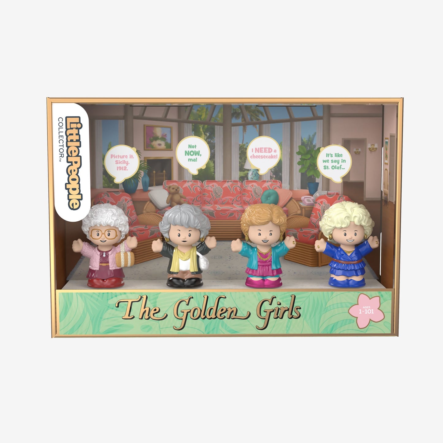 Little People Collector The Golden Girls Figures - Bộ Mô Hình Nhân Vật Sưu Tập - Mattel - Hình ảnh bổ sung 6