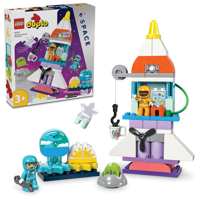 LEGO® DUPLO™ 3in1 Space Shuttle Adventure - Bộ Đồ Chơi Lắp Ráp Tên Lửa Vũ Trụ 3 Trong 1 LEGO 10422