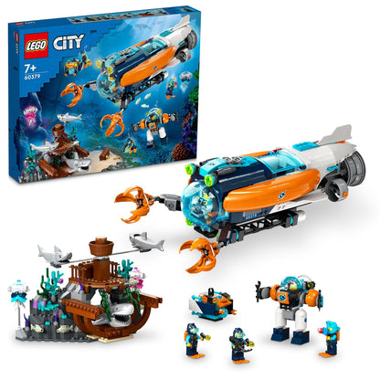 LEGO® City Deep-Sea Explorer Submarine - Tàu Ngầm Thám Hiểm Đại Dương LEGO 60379 LEGO - ảnh 4 - LEGO Sets