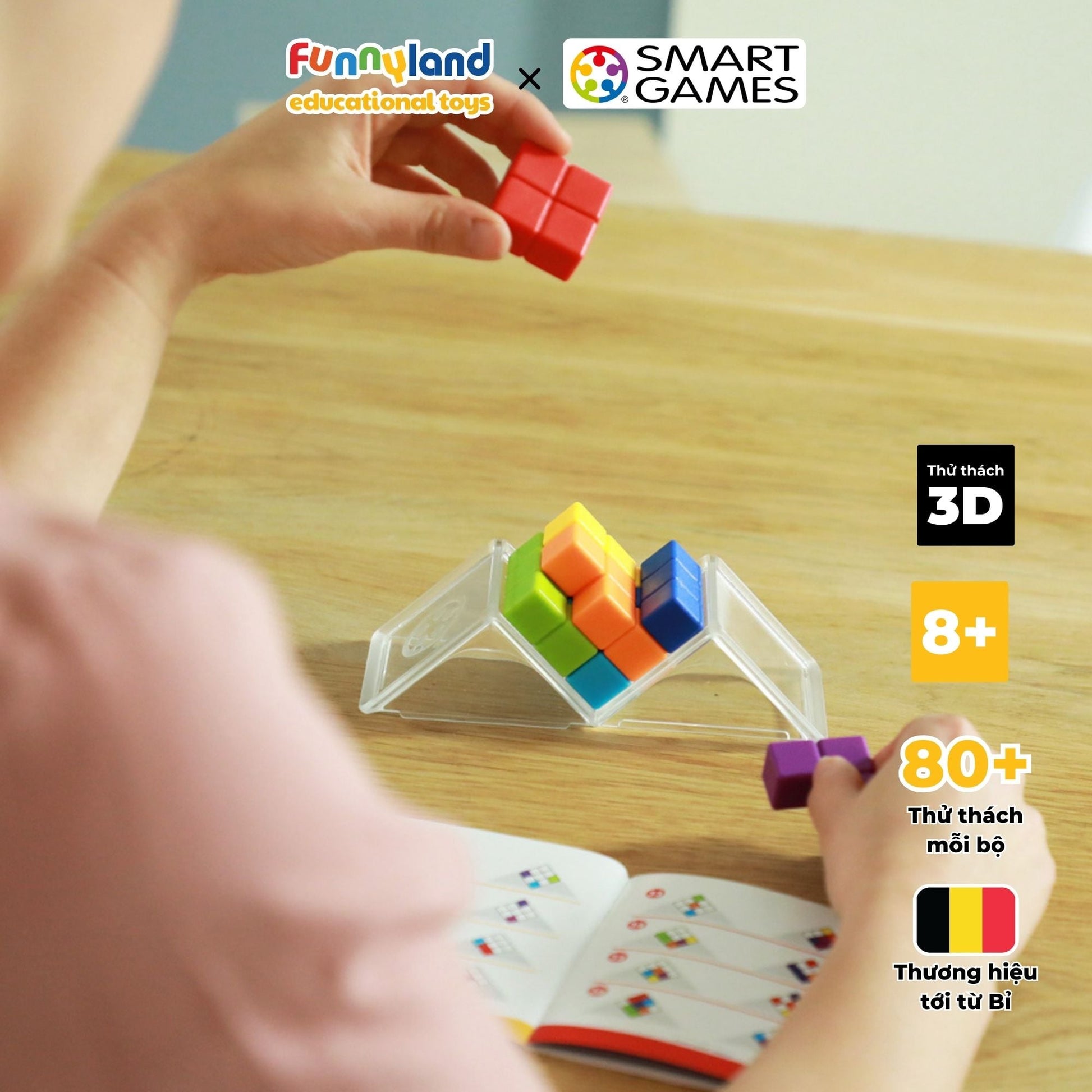 Đồ chơi trí tuệ Smartgames Thử Thách Cube Puzzler GO