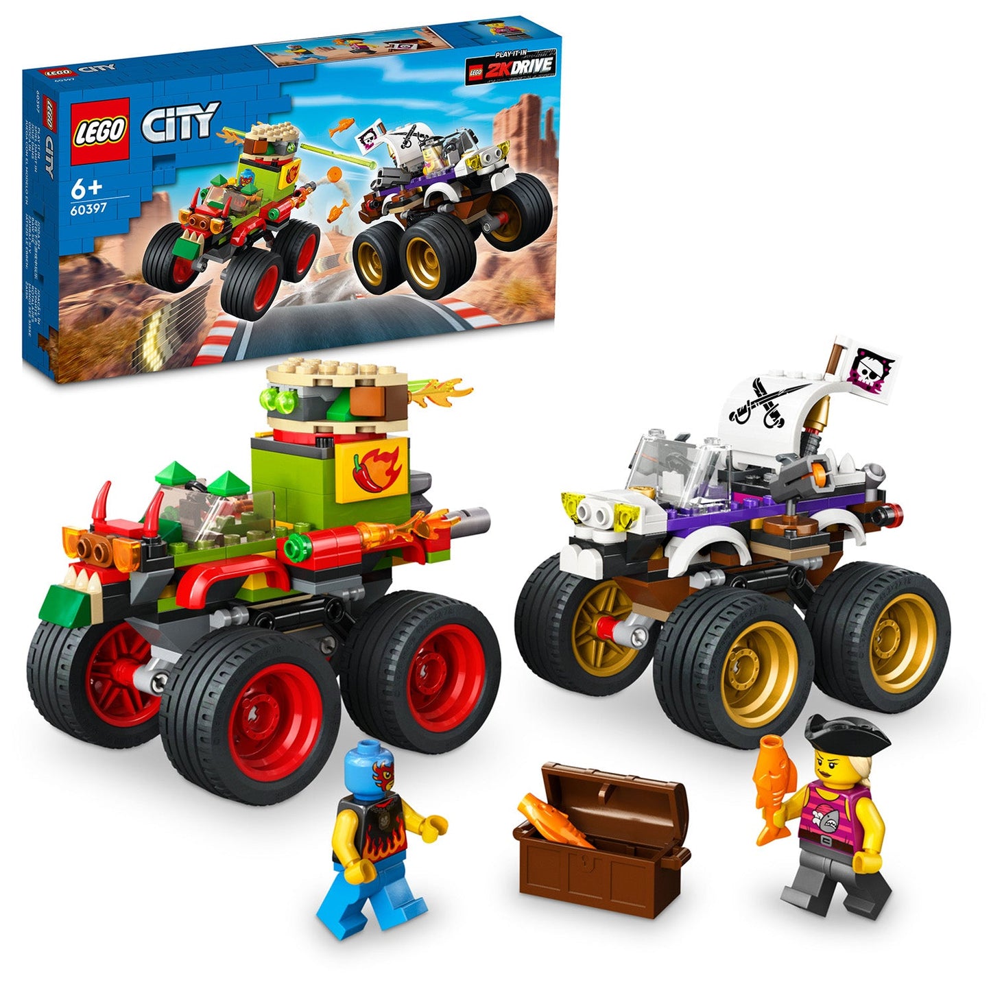 LEGO® City Monster Truck Race - Đồ Chơi Lắp Ráp Xe Tải Quái Vật - LEGO 60397 LEGO - ảnh 2 - LEGO City