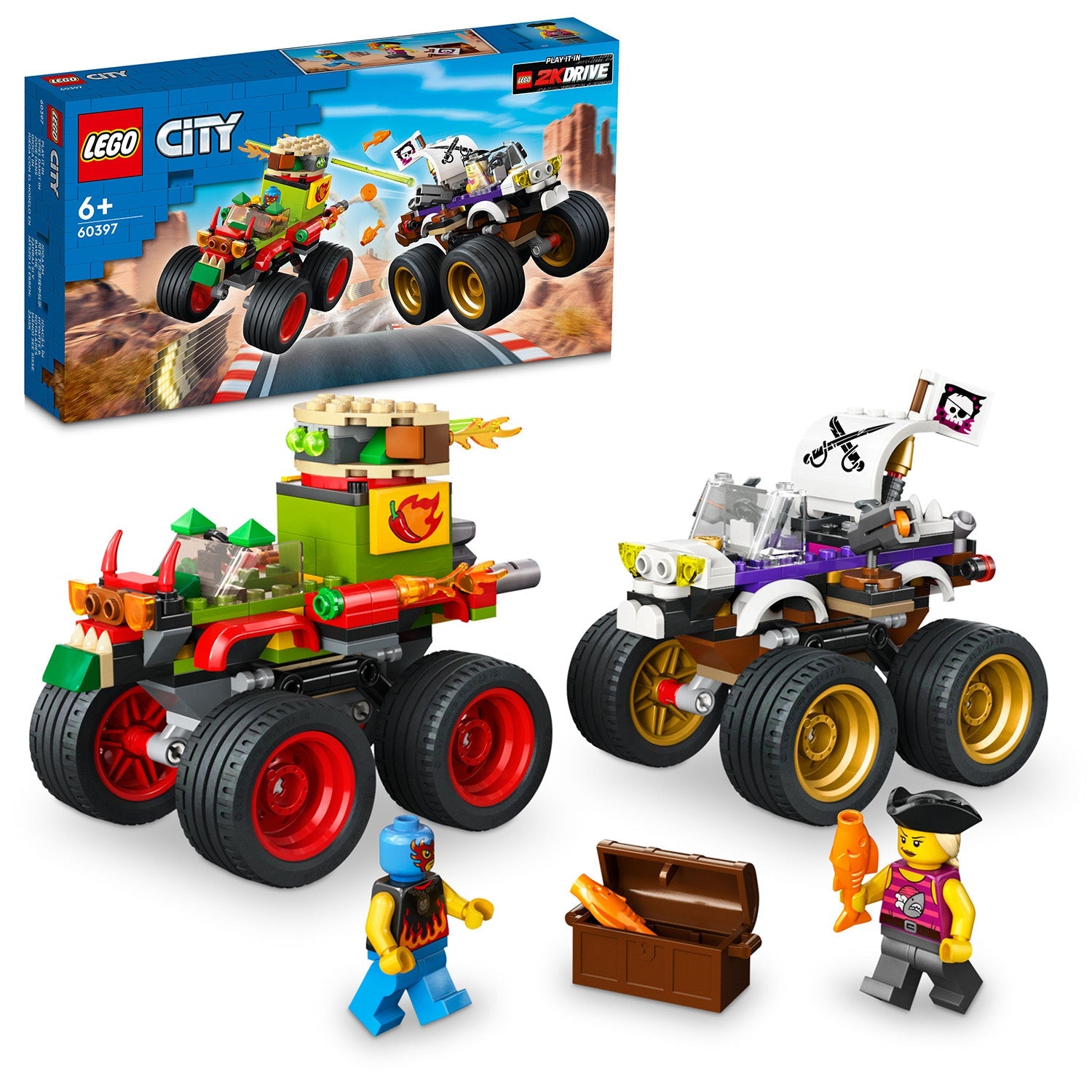 LEGO® City Monster Truck Race - Đồ Chơi Lắp Ráp Xe Tải Quái Vật - LEGO 60397 LEGO - ảnh 2 - LEGO City