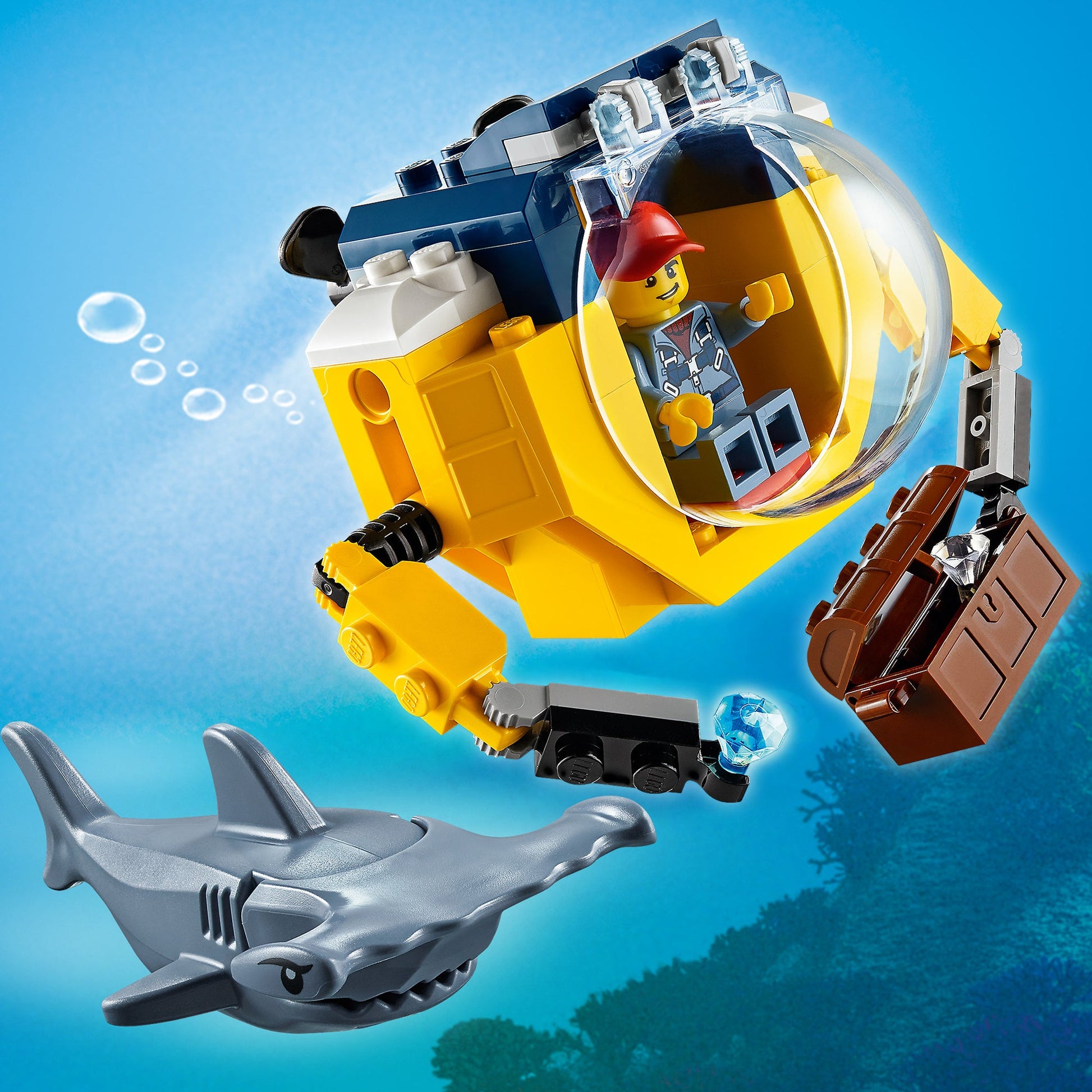 LEGO® City Ocean Mini-Submarine - Tàu Ngầm Mini Thám Hiểm Đại Dương - LEGO 60263 LEGO - ảnh 1 - Lego