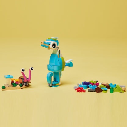 LEGO® Creator 3-in-1 Dolphin and Turtle - Bộ lắp ráp sinh vật biển 3 trong 1 - LEGO 31128 - Hình ảnh bổ sung 6