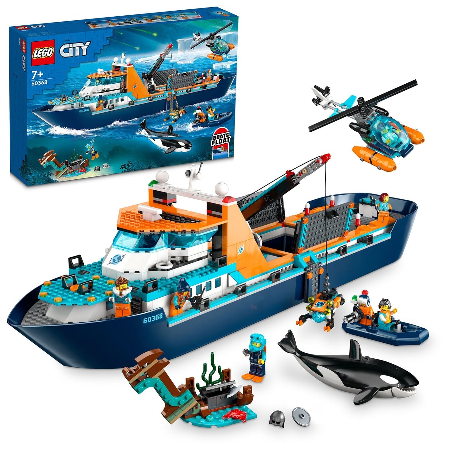 LEGO® City Arctic Explorer Ship - Bộ Đồ Chơi Tàu Thám Hiểm Bắc Cực - LEGO 60368 LEGO - ảnh 5 - LEGO City Building Set