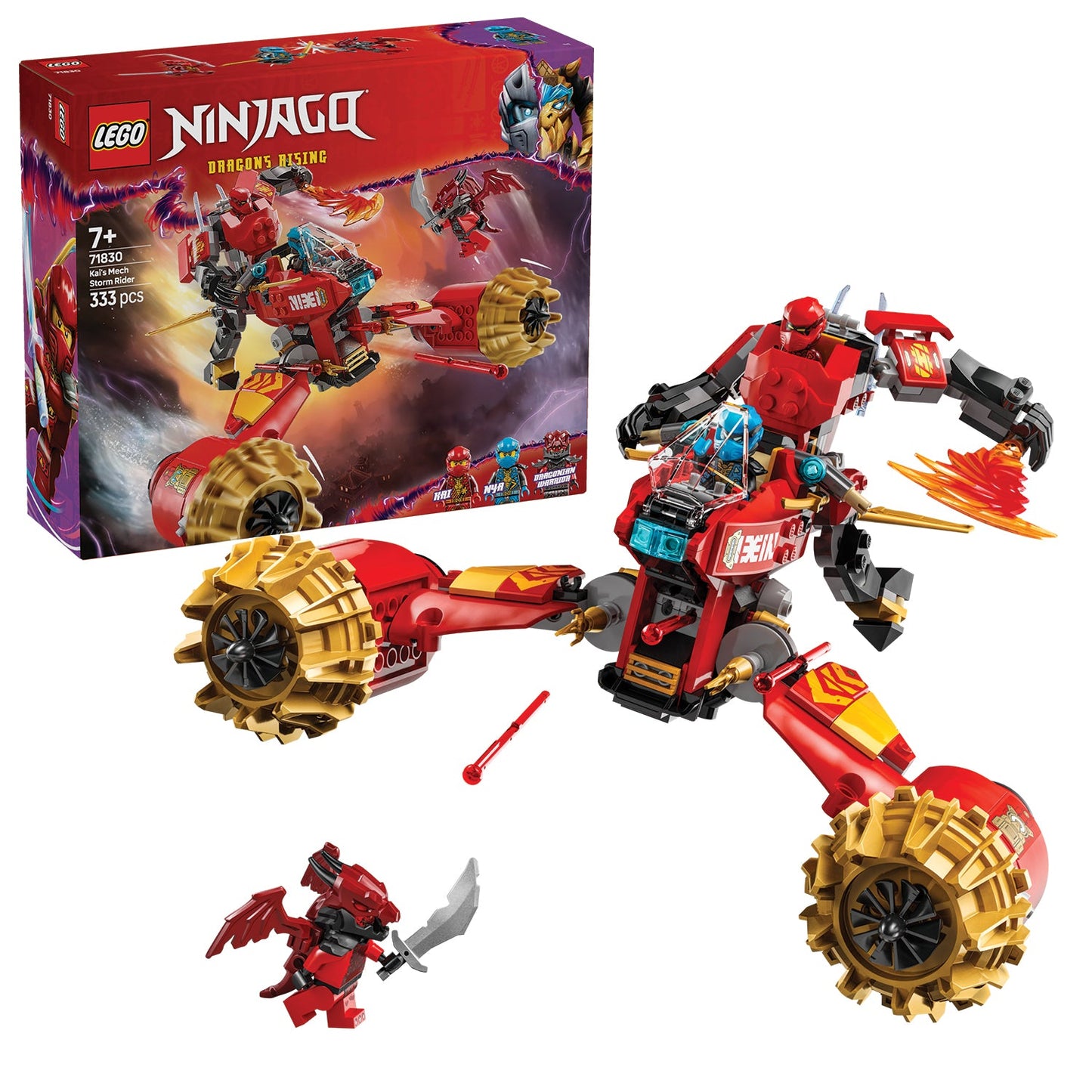 LEGO® NINJAGO® Kai’s Mech Storm Rider - Robot Cơ Giáp Chiến Đấu Kai (71830) - LEGO LEGO - ảnh 3 - Lego