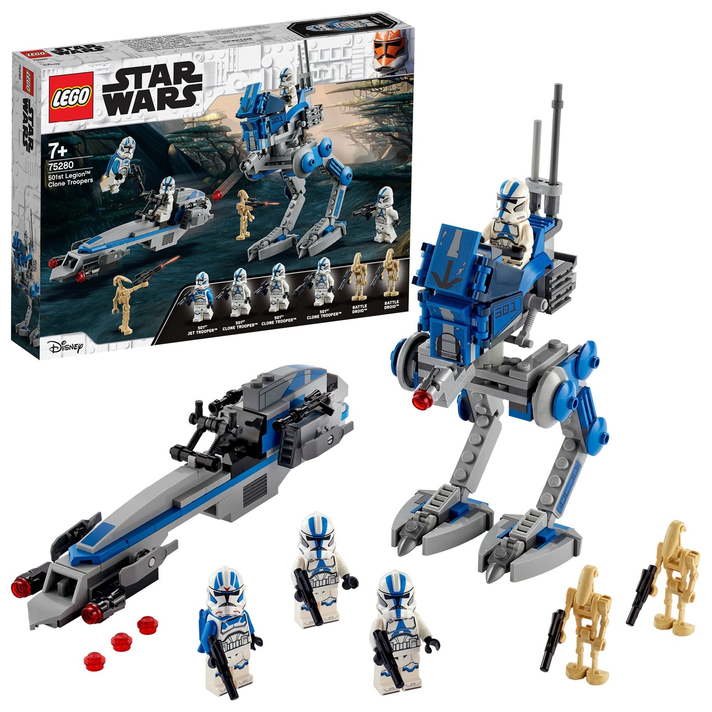LEGO® Star Wars™ 501st Legion™ Clone Troopers - Bộ Lắp Ráp Chiến Binh Clone - LEGO 75280