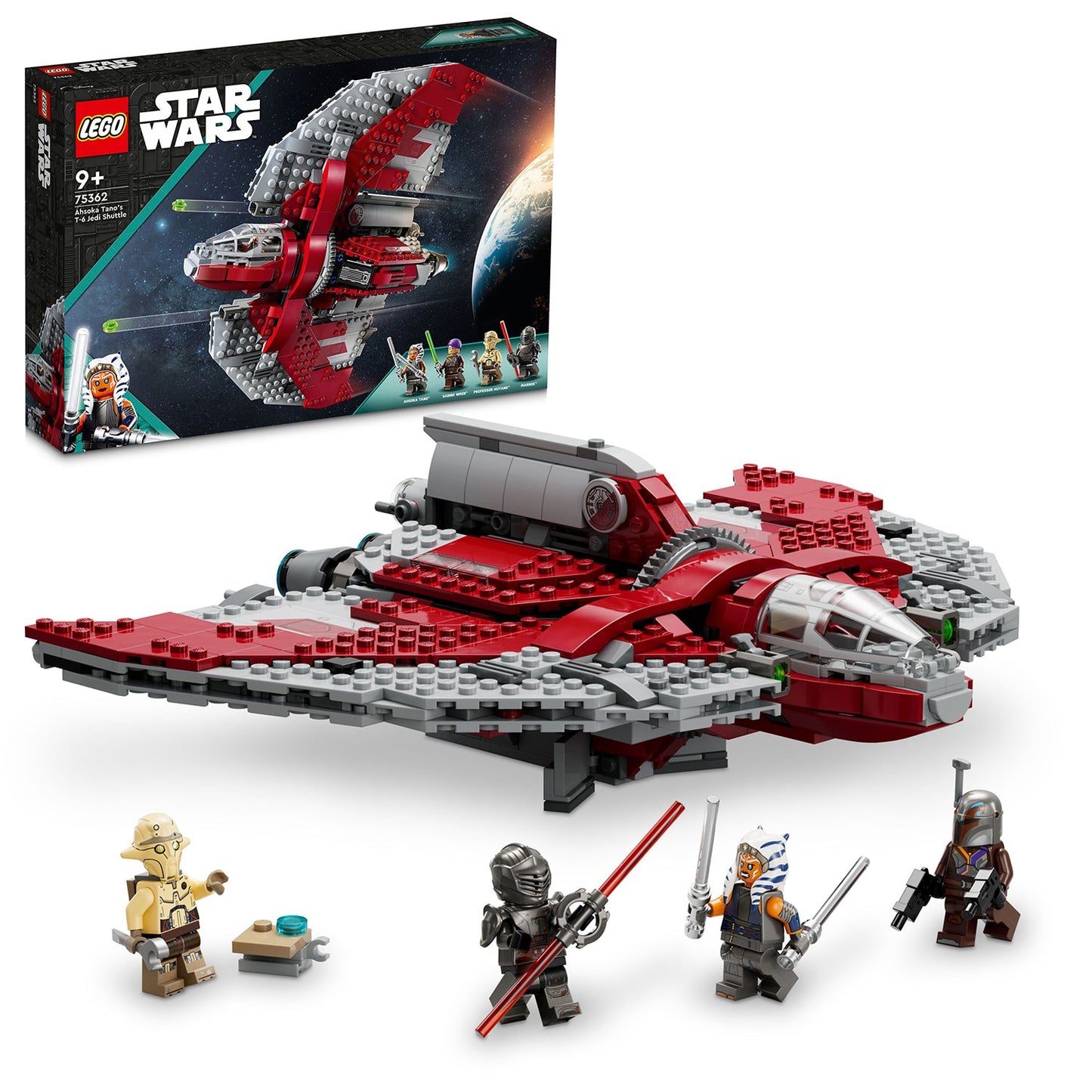 LEGO® Star Wars™ Ahsoka Tano's T-6 Jedi Shuttle - Đồ chơi lắp ráp Phi thuyền Jedi - LEGO 75362 LEGO - ảnh 4 - LEGO Sets