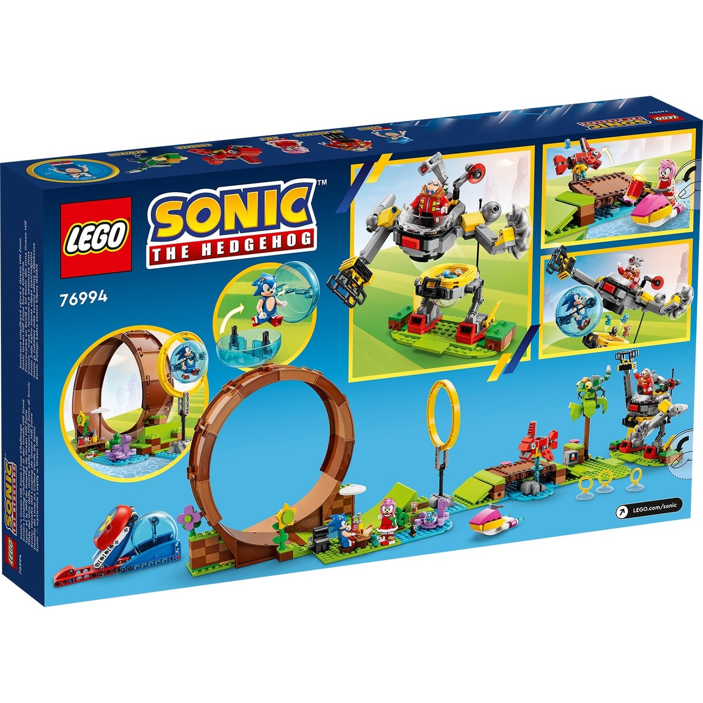 LEGO® Sonic the Hedgehog™ Sonic's Green Hill Zone Loop Challenge - Bộ Đồ Chơi Lắp Ráp Thử Thách Vòng Lặp - LEGO 76994