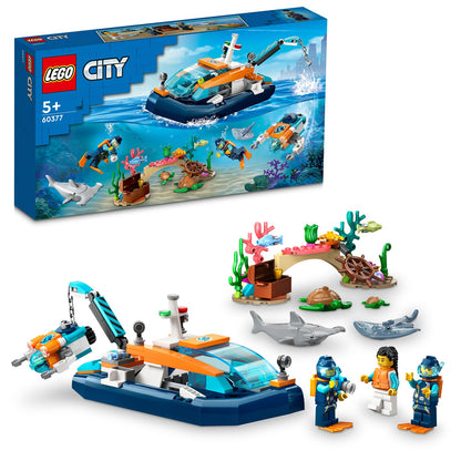 LEGO® City Explorer Diving Boat - Đồ Chơi Lắp Ráp Tàu Thuyền Lặn Thám Hiểm - LEGO 60377