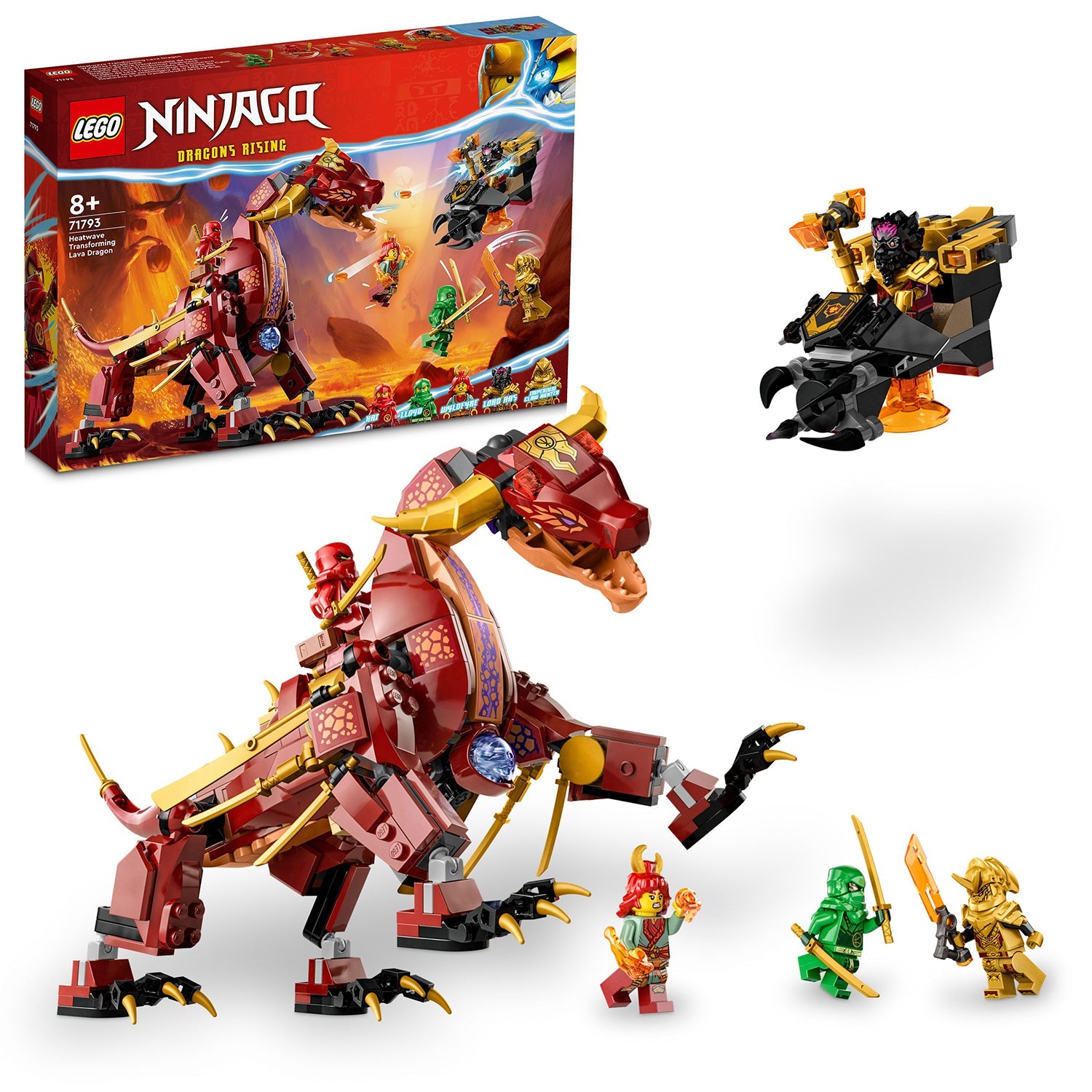 LEGO® NINJAGO® Heatwave Transforming Lava Dragon - Đồ chơi lắp ráp Rồng Lửa Biến Hình (71793) - LEGO LEGO - ảnh 2 - LEGO® NIN