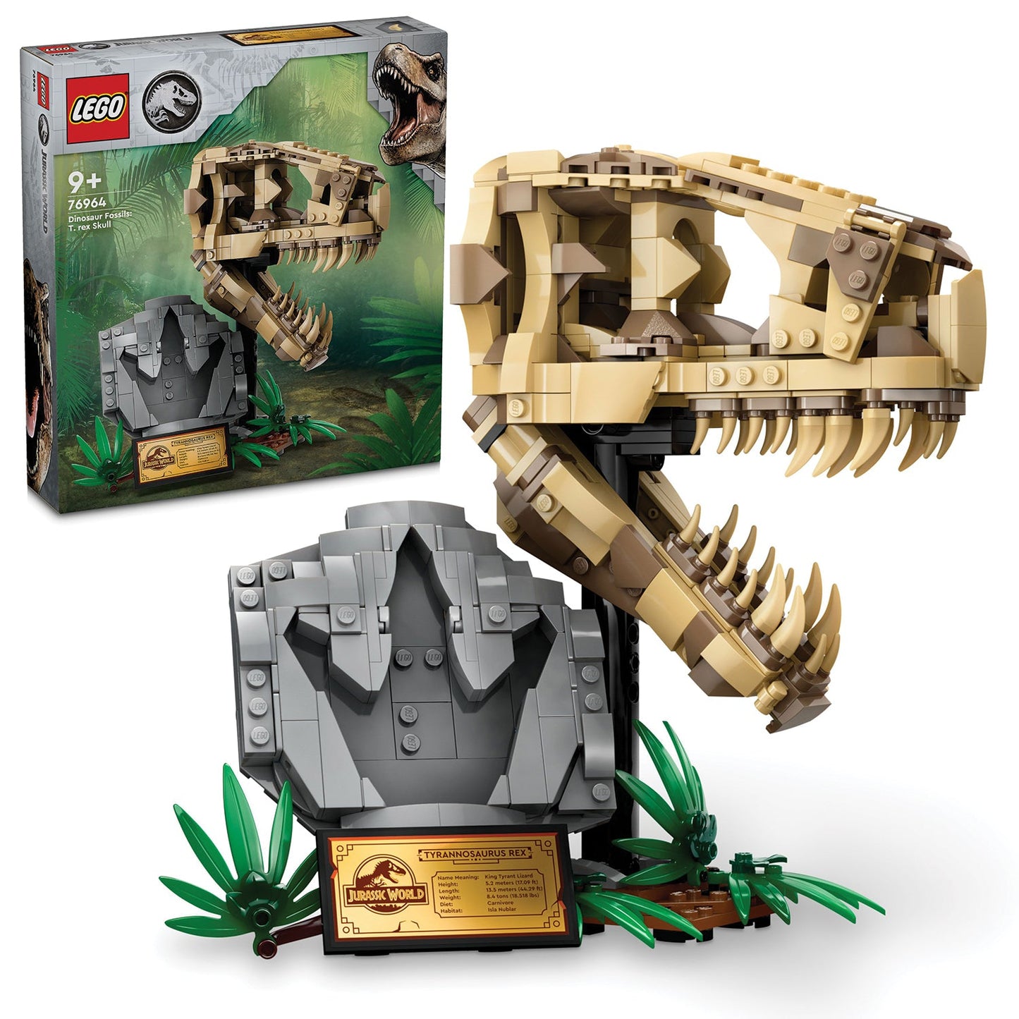 LEGO® Jurassic World™ Dinosaur Fossils: T. rex Skull - Đồ Chơi Lắp Ráp Mô Hình Đầu Lâu Khủng Long LEGO 76964 - Hình ảnh bổ sung 8