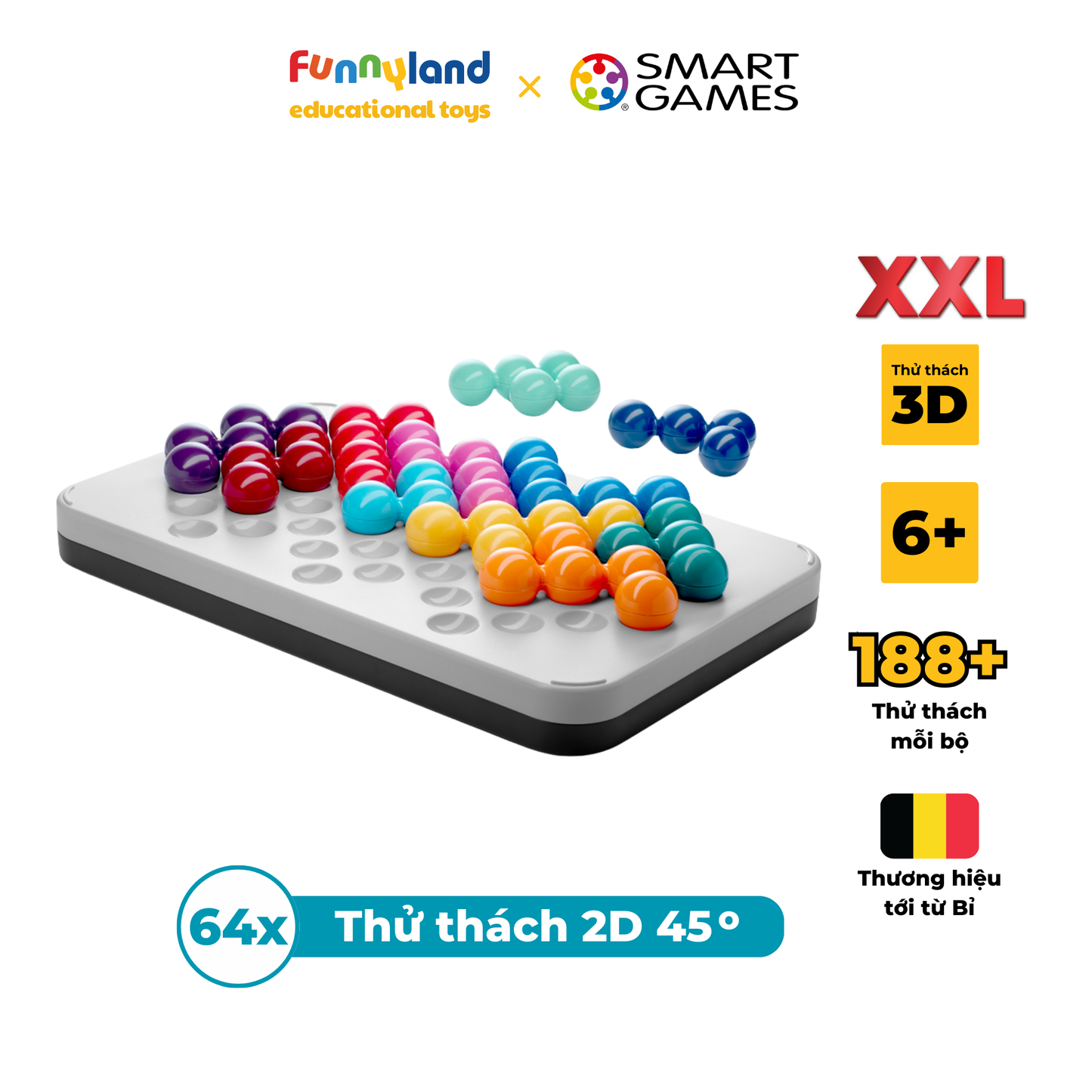 Đồ trơi trí tuệ Smartgames Thử thách IQ Pro Puzzler XXL